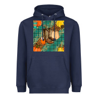 Navy fall boot seamless pattern Heavyweight Hoodie - BundleAndBundleShop