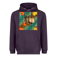 Plum fall boot seamless pattern Heavyweight Hoodie - BundleAndBundleShop