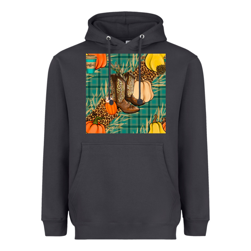 Fall Boot Seamless Pattern Heavyweight Hoodie by BundleAndBundleShop | Teevron