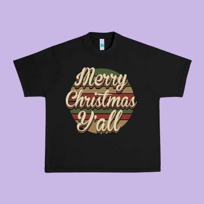 Merry Christmas Y'all Urban Heavy Tee Designed By Bettercallsaul