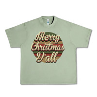 Oil Green Merry Christmas Y'all Urban Heavy Tee - Bettercallsaul
