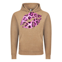 Vintage Coffee Pink Leopard Lips Vintage Hoodie - Bettercallsaul