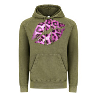 Vintage Olive Pink Leopard Lips Vintage Hoodie - Bettercallsaul