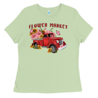 Matcha flower market Ladies Tee - MaliasSmallBusiness