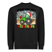 Black nothing runs like a reindeere Heavyweight Sweatshirt - CowGirlArtShop