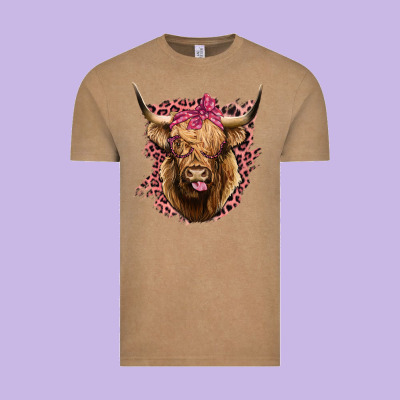 Highland Cow Vintage Tee Designed By Bettercallsaul