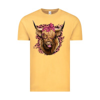 Vintage Mustard Highland cow Vintage Tee - Bettercallsaul
