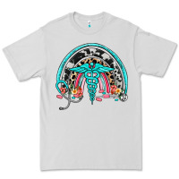 Dove Grey nurse rainbow Premium Tee - NancyCooperArtShop