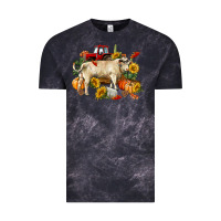 Cloud Black Fall charolais bull Vintage Tee - RanaPortraitStore