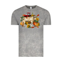 Cloud Rock Fall charolais bull Vintage Tee - RanaPortraitStore