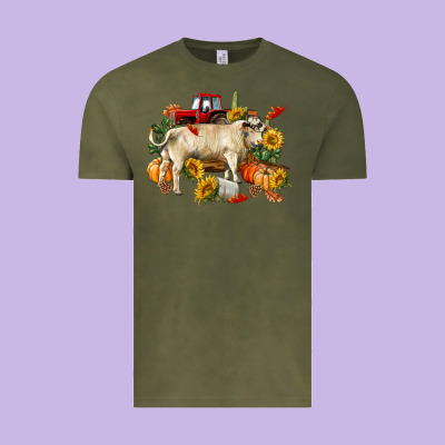 Fall Charolais Bull Vintage Tee Designed By Ranaportraitstore