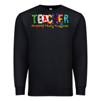 Black Teacher Cryons Kids Caffeine Premium Sweatshirt - CowhideDigitalArt
