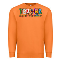 Carrot Teacher Cryons Kids Caffeine Premium Sweatshirt - CowhideDigitalArt