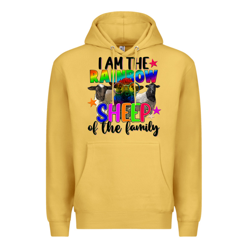 I Am The Rainbow Sheep Of The Family Premium Hoodie by FaDigitalArtStudio | Teevron