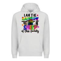 Dove Grey I am the rainbow sheep of the family Premium Hoodie - FaDigitalArtStudio