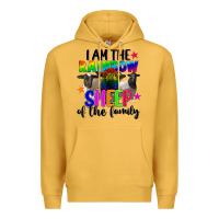Mustard I am the rainbow sheep of the family Premium Hoodie - FaDigitalArtStudio
