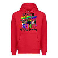 Red I am the rainbow sheep of the family Premium Hoodie - FaDigitalArtStudio
