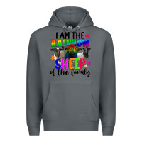 Rock I am the rainbow sheep of the family Premium Hoodie - FaDigitalArtStudio
