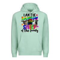 Seafoam I am the rainbow sheep of the family Premium Hoodie - FaDigitalArtStudio