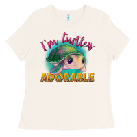 Bone i'm turtley adorable Ladies Tee - NancyCooperArtShop