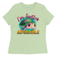 Matcha i'm turtley adorable Ladies Tee - NancyCooperArtShop
