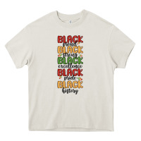 Cream black history Heavy Core Tee - MaliasSmallBusiness