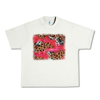 Pistachio valentine's day cowhide leopard background Urban Heavy Tee - JahusDesignShop