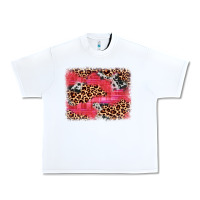 White valentine's day cowhide leopard background Urban Heavy Tee - JahusDesignShop
