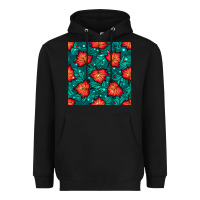 Black fall leaves seamless pattern Heavyweight Hoodie - BundleAndBundleShop