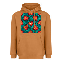 Meerkat fall leaves seamless pattern Heavyweight Hoodie - BundleAndBundleShop