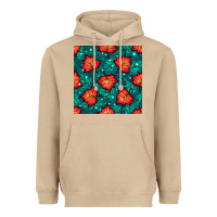 Mushroom fall leaves seamless pattern Heavyweight Hoodie - BundleAndBundleShop