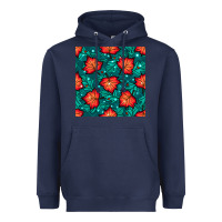 Navy fall leaves seamless pattern Heavyweight Hoodie - BundleAndBundleShop