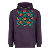 Plum fall leaves seamless pattern Heavyweight Hoodie - BundleAndBundleShop