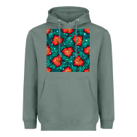 Sage fall leaves seamless pattern Heavyweight Hoodie - BundleAndBundleShop