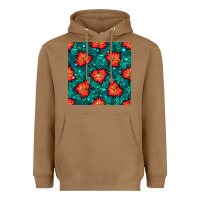 Toasted Coconut fall leaves seamless pattern Heavyweight Hoodie - BundleAndBundleShop