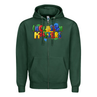 Sports Green Inclusion matters Zipper Hoodie - FaDigitalArtStudio