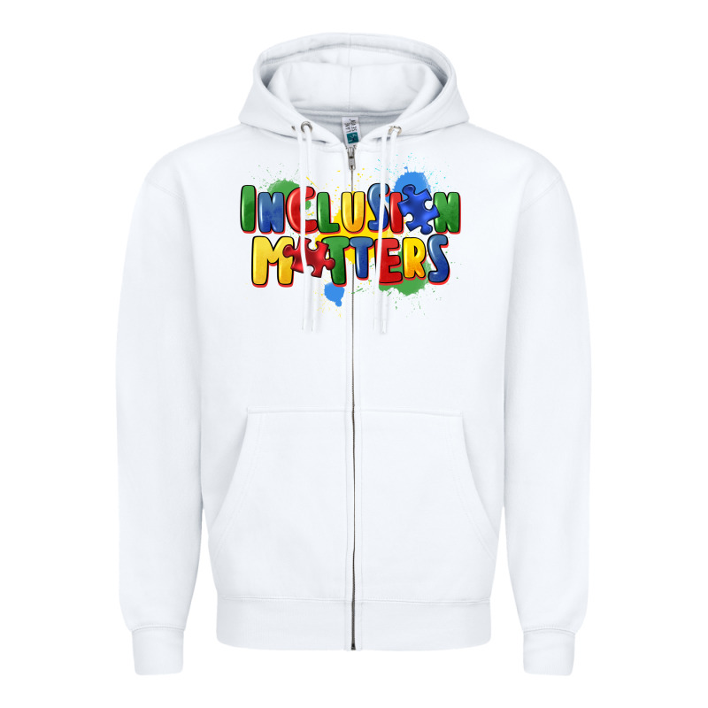 Inclusion Matters Zipper Hoodie by FaDigitalArtStudio | Teevron