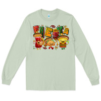 Matcha Fiesta with taco, nacho, souce Long Sleeve Tee - NancyCooperArtShop