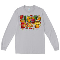 Moon Dust Fiesta with taco, nacho, souce Long Sleeve Tee - NancyCooperArtShop