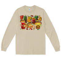 Mushroom Fiesta with taco, nacho, souce Long Sleeve Tee - NancyCooperArtShop