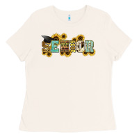 Bone senior 2025 sunflowers Ladies Tee - NancyCooperArtShop