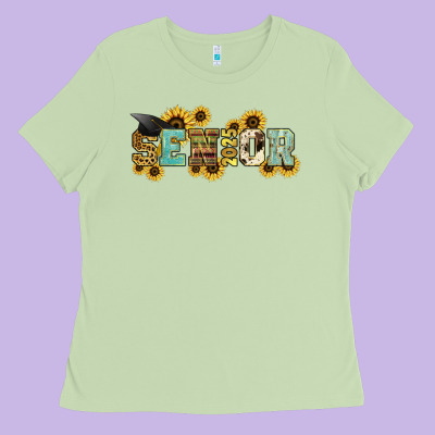 Senior 2025 Sunflowers Ladies Tee Designed By Nancycooperartshop