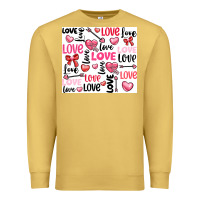 Antique Gold love Premium Sweatshirt - LillyAllenDesigns