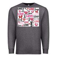 Charcoal Heather love Premium Sweatshirt - LillyAllenDesigns