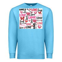 Ocean Blue love Premium Sweatshirt - LillyAllenDesigns