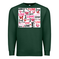 Sports Green love Premium Sweatshirt - LillyAllenDesigns