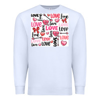 White love Premium Sweatshirt - LillyAllenDesigns
