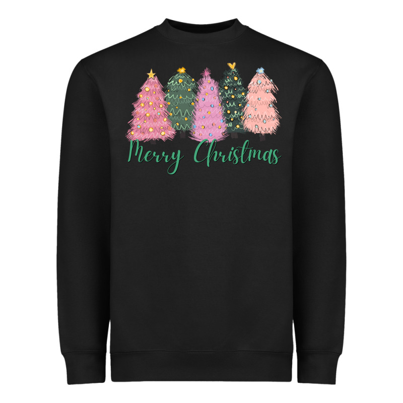 Merry Christmas Trees Heavyweight Sweatshirt by CowGirlArtShop | Teevron