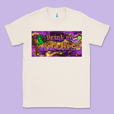 Drink Up Witches Classic Tee Designed By Barkaloodesign