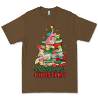 Cacao christmas book tree Premium Tee - MaliasSmallBusiness
